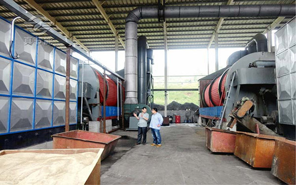 紡織污泥烘干機生產現場二 紡織污泥烘干機生產現場二