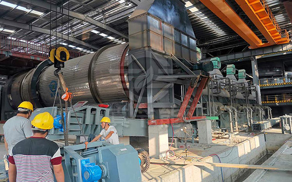 城市污泥烘干設備安裝現場 城市污泥烘干設備安裝現場